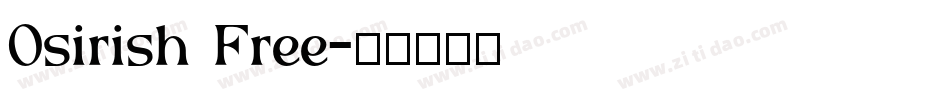 Osirish Free字体转换